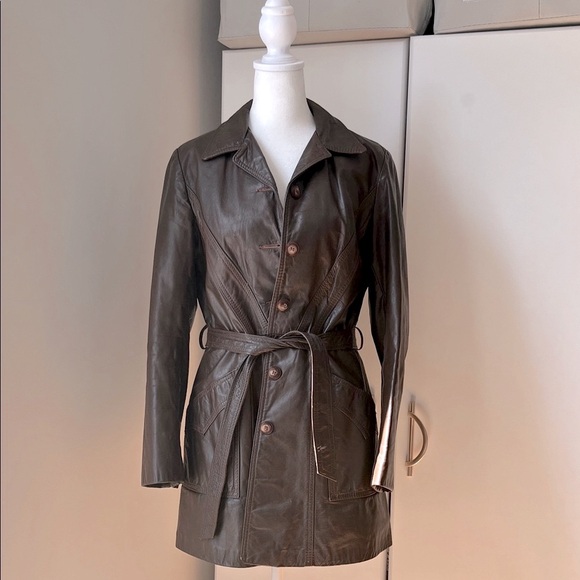 Jackets & Blazers - 70s Cognac Leather Coat